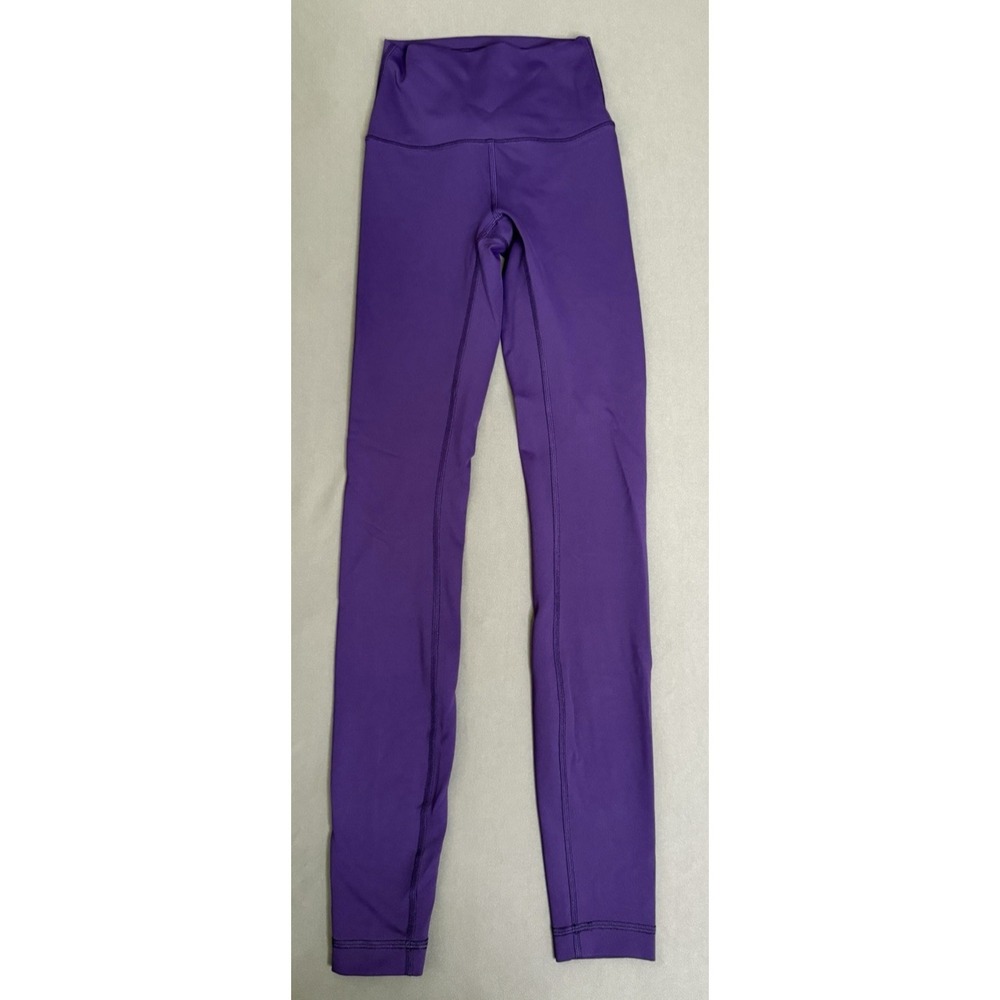 Lululemon Leggings Womens Purple Size 0 High‎ Rise Athletic Lounge Drawstring